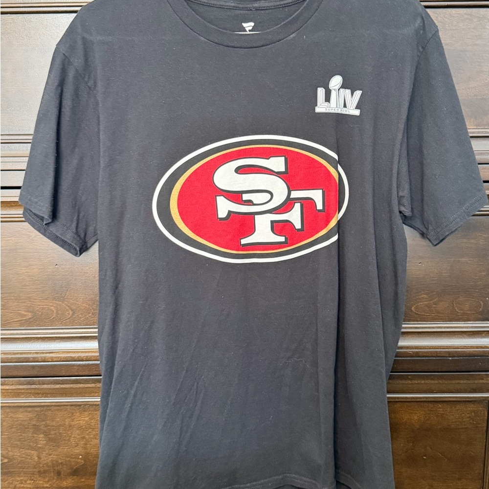 Fanatics Nick Bosa Black San Francisco 49ers Short Sleeve Tee with Red Logo